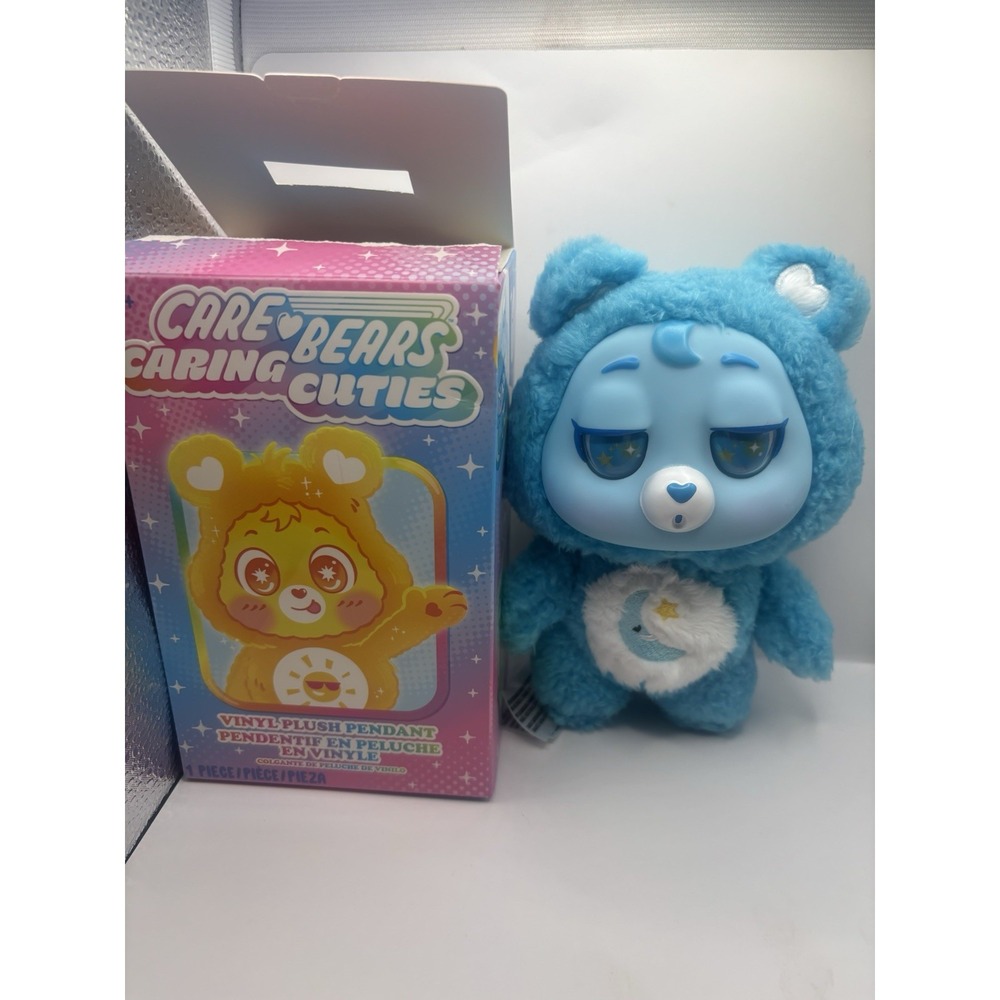 CARING CUTIES Care Bears 6" Bedtime Bear Vinyl Plush Pendant Figure *READ*